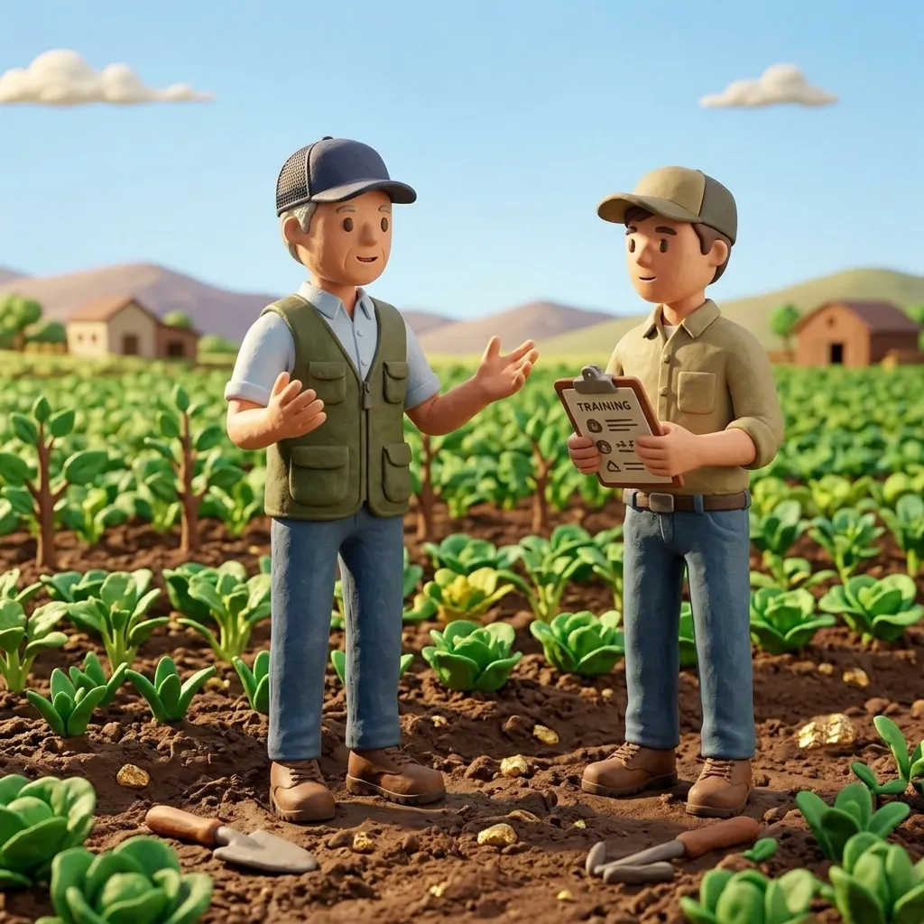 Capacitación — el equipo aprende en el campo
